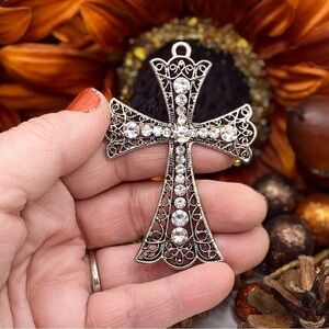 Sparkling Cross Pendant. Please SEE VIDEO!